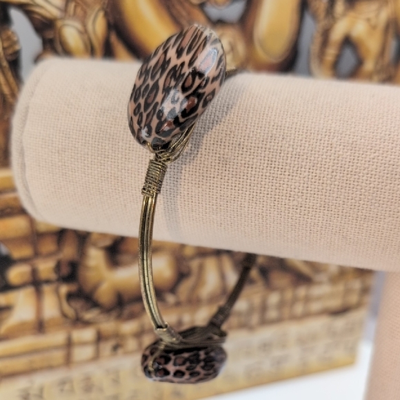 Bourbon and Bowties Leopard Print Bracelet - Picture 1 of 5